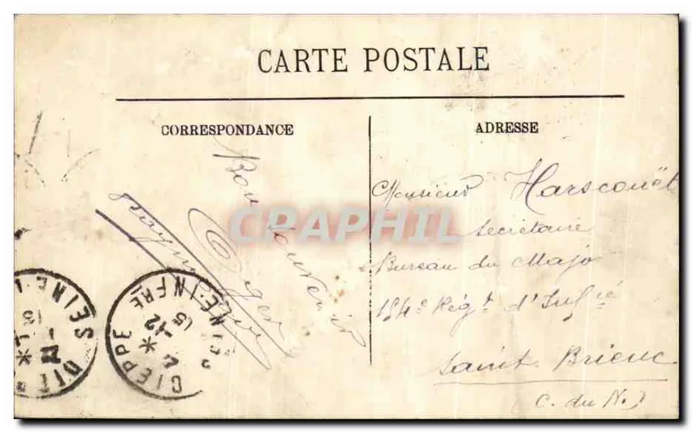 Dieppe — Der Portal der Kirche Saint-Jacques — Verlag LL, Nr. 28 - Rückseite