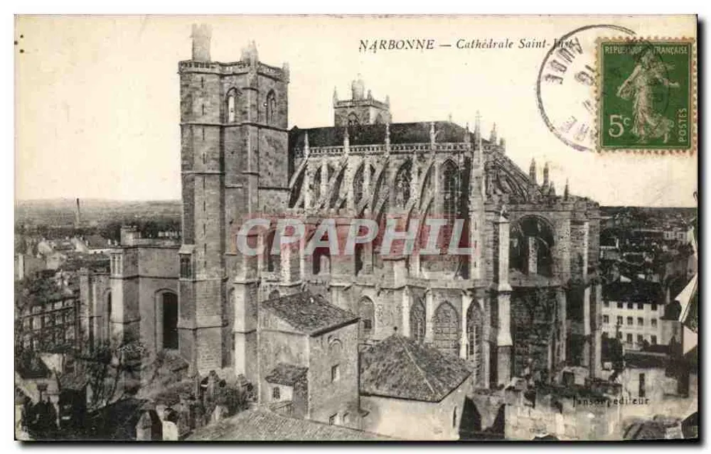 NARBONNE — Catedral de São Etienne — editor Janson - Frente