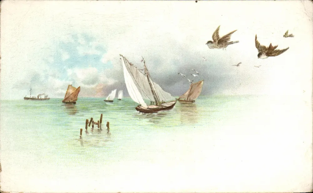 Cena marítima com barcos — editor Paris, n° 15149 - Frente