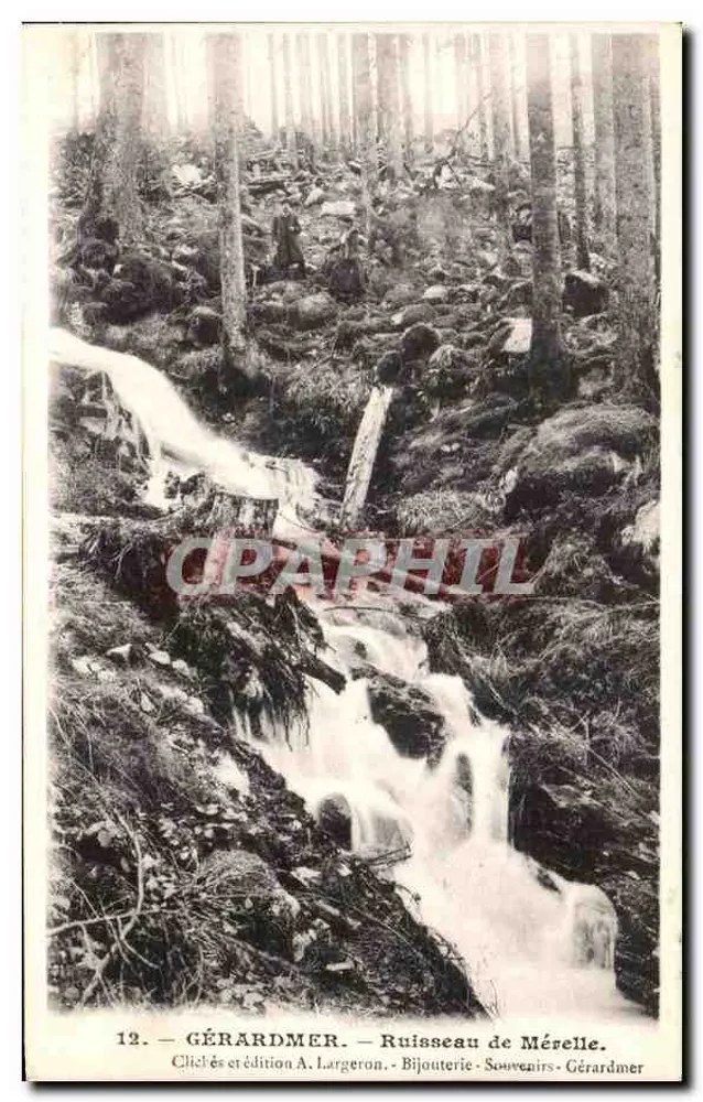 Gérardmer — Ruisseau de Mérelle — edição A. Largeron - Frente