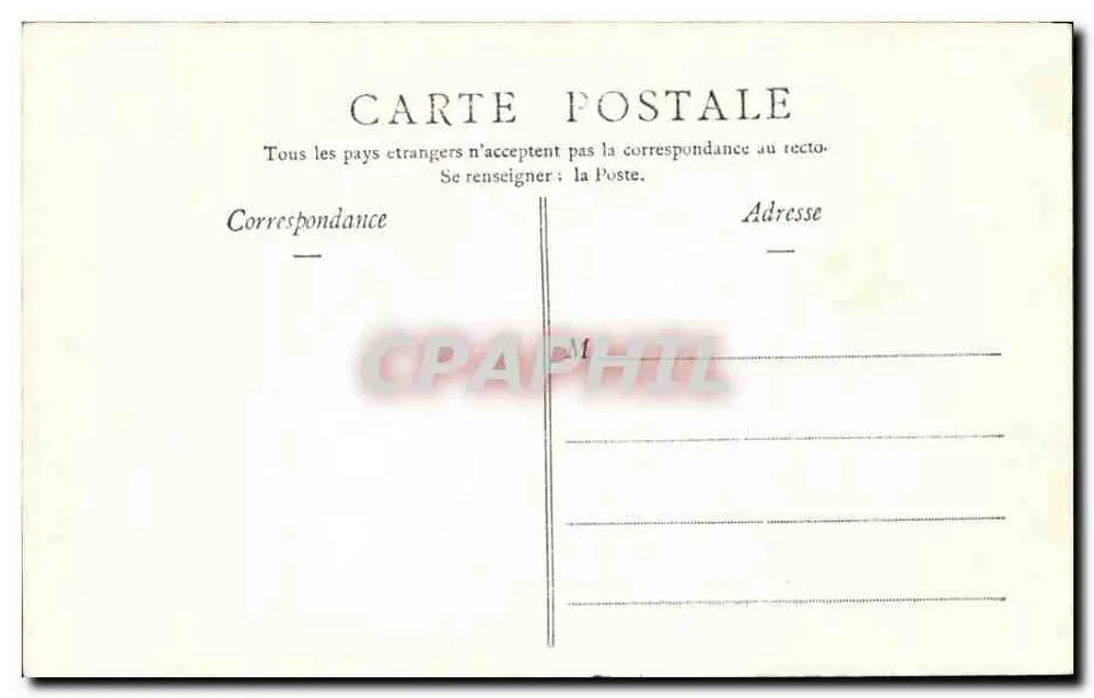 Gérardmer — Ruisseau de Mérelle — edição A. Largeron - Verso