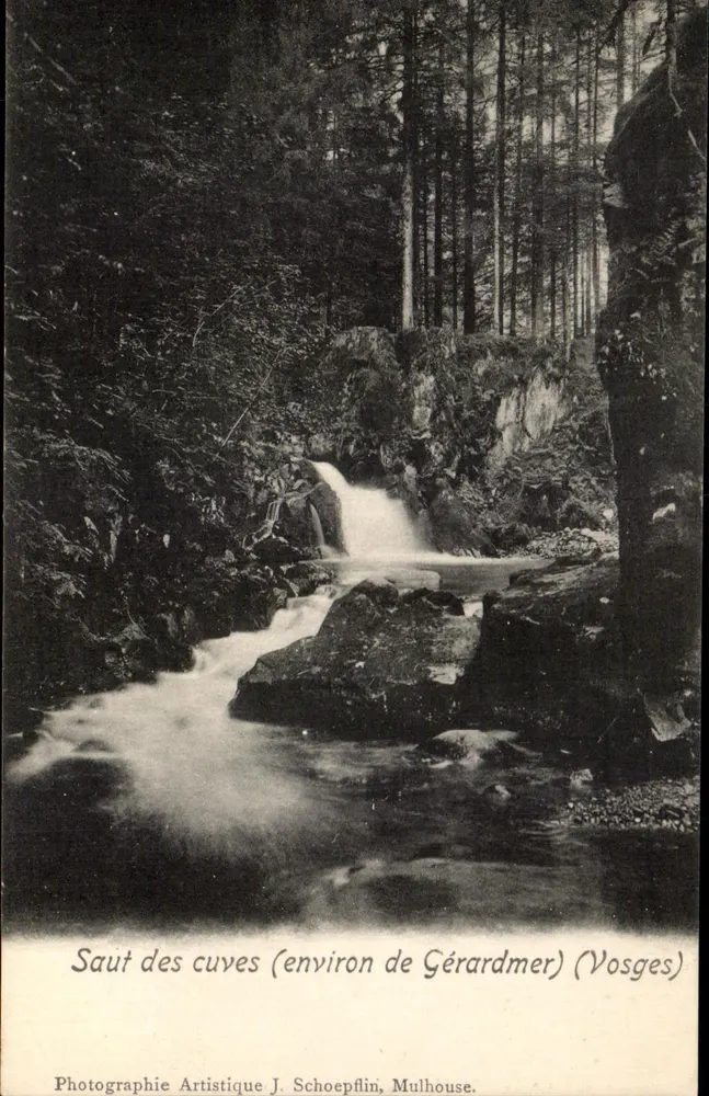 Salto das cubas (próximo de Gérardmer) — Vosges — Fotografia Artística J. Schoepflin, Mulhouse - Frente