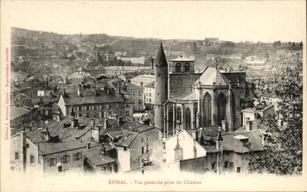 ÉPINAL - Vista geral tirada do Castelo — Edição J. Arnaud, Épinal - Frente