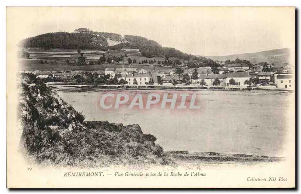 Remiremont — Allgemeiner Blick von der Roche de l'Alma — Collections ND Photos - Vorderseite