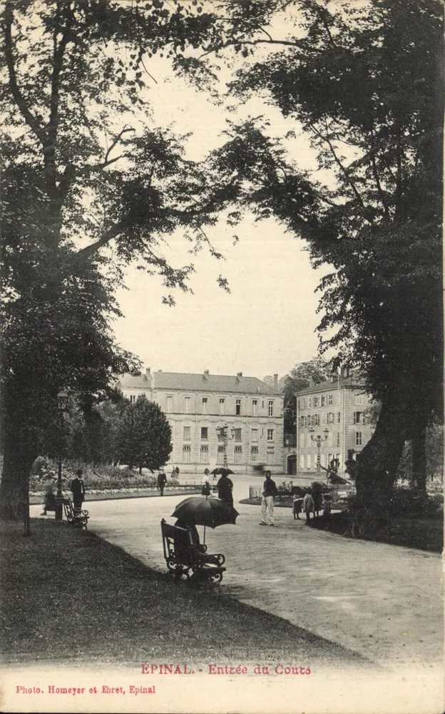 Épinal - Entrada do Cours — Foto Homeyer et Ehret, Épinal - Frente