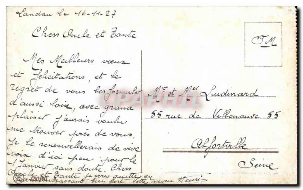 Berlin, Nationaldenkmal für Kaiser Wilhelm I. — Verlag nicht sichtbar, Seriennummer nicht lesbar - Rückseite