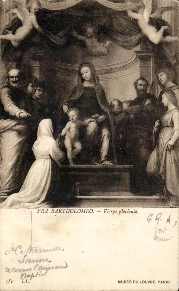 Fra Bartholoméo — Die glorreiche Jungfrau — Musée du Louvre, Paris - Vorderseite