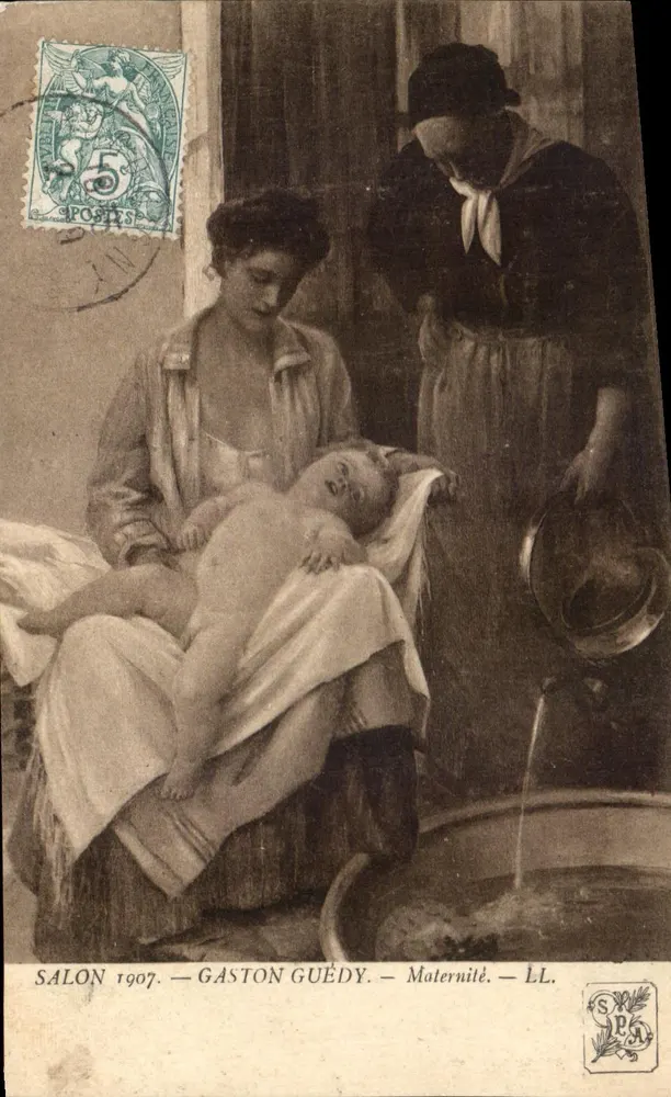 Mutterliebe — Salon 1907 — Gaston Guédy — LL. - Vorderseite