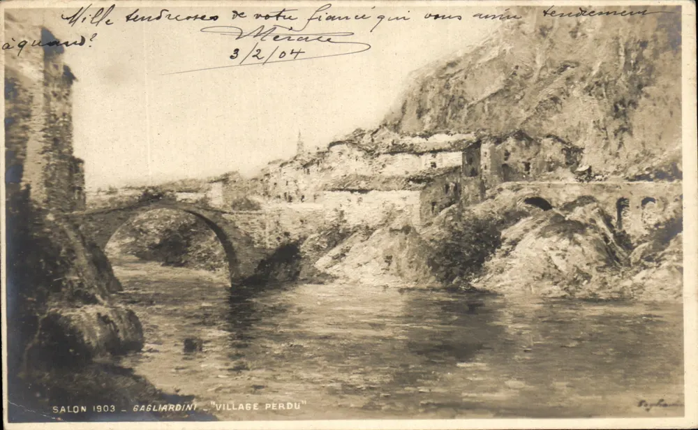 Gagliardini - Verlorener Dorf - Salon 1903 - Verlag Paylandi - Vorderseite