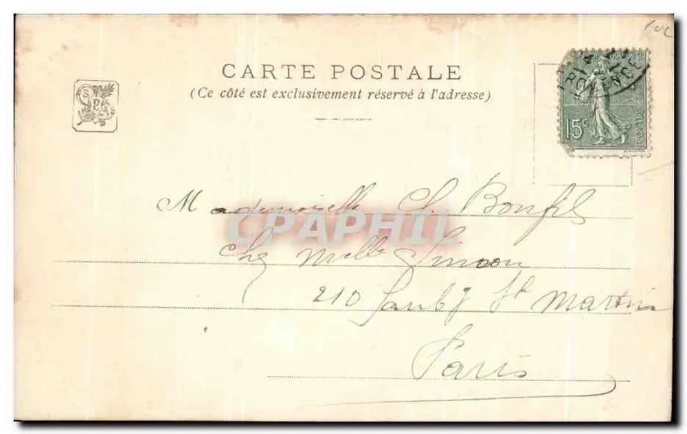Gagliardini - Verlorener Dorf - Salon 1903 - Verlag Paylandi - Rückseite