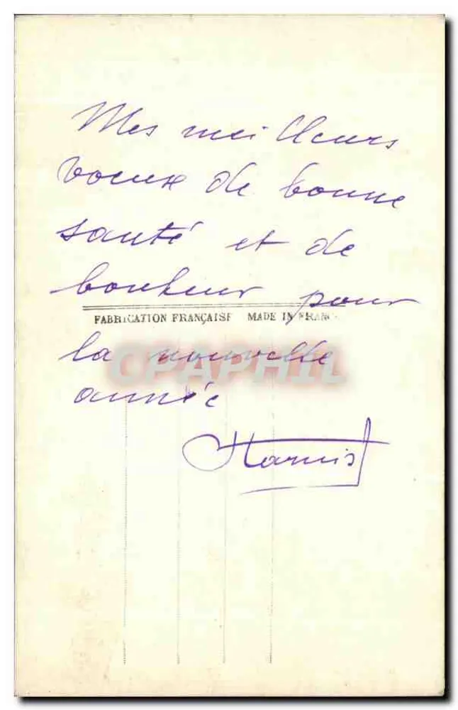 Schneeviertel — Guten Neujahrswünsche — S.O.L. PARIS 2991 - Rückseite