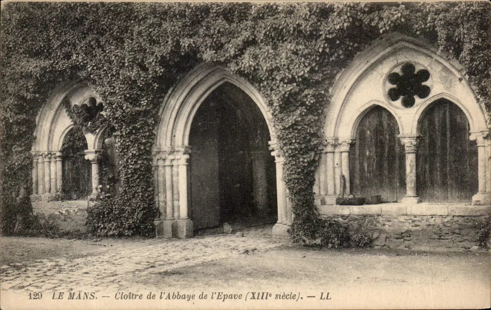 Le Mans — Cloître da Abadia de l'Epave (século XIII) — LL - Frente