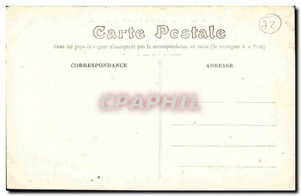 Le Mans. — Abadia de l'Épau. — Vista geral — Edição N. G. - Verso