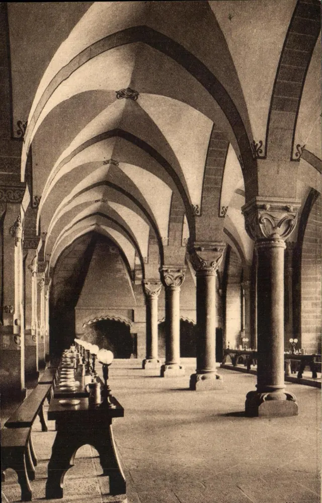 Schornsteine des Refektoriums der Abtei St-Pierre de Solesmes, Sarthe — J. Malicent, phot. Sable — Nr. 72 - Vorderseite