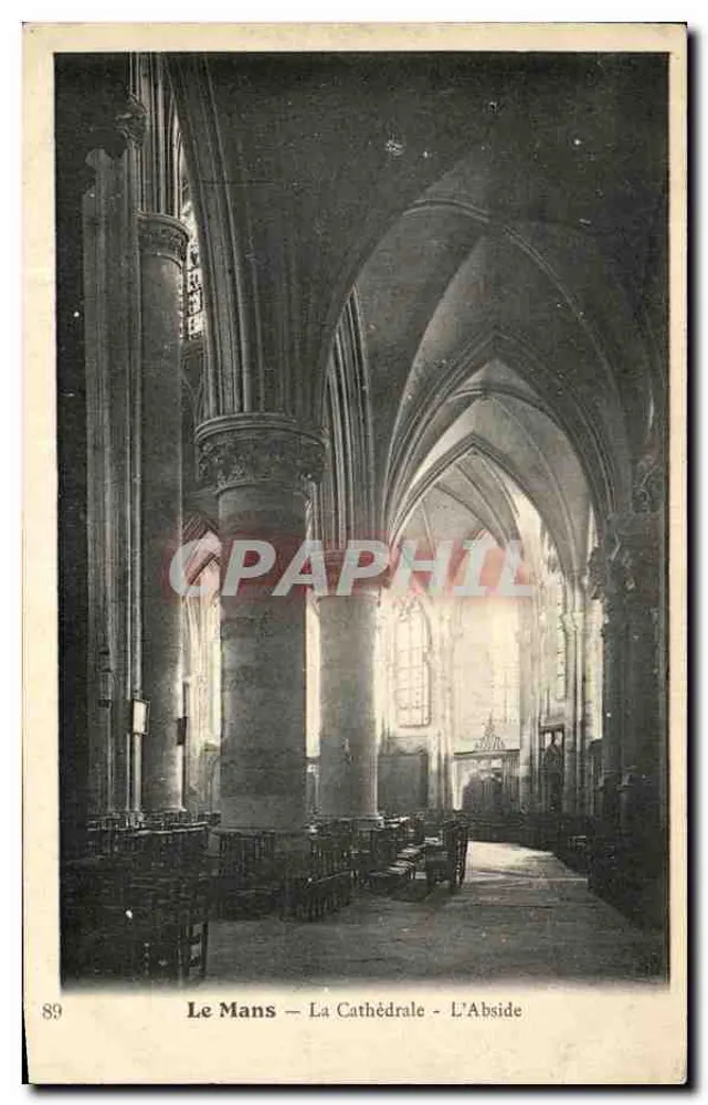Le Mans — A Catedral — A Abside - Frente