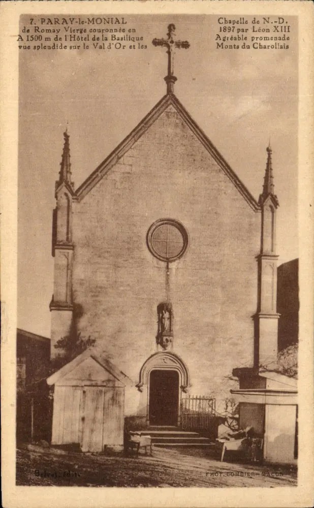 Paray-le-Monial — Capela de N.-D. — Fot. Combier, Mâcon - Frente