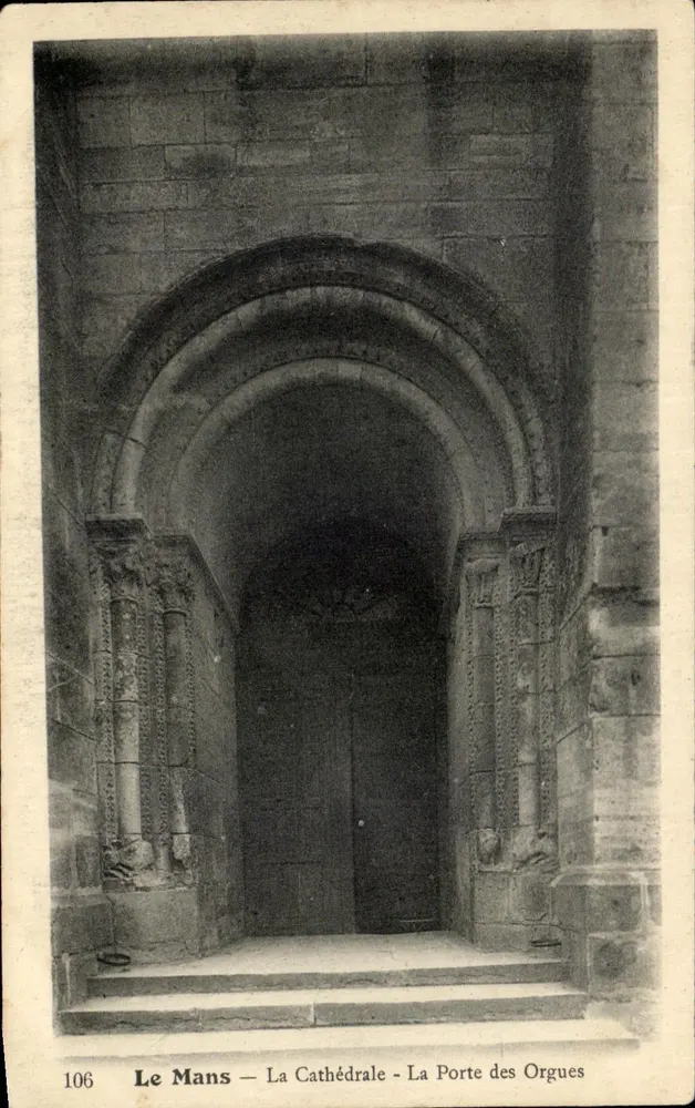 Le Mans — Die Kathedrale — Die Orgeltür — n° 106 - Vorderseite