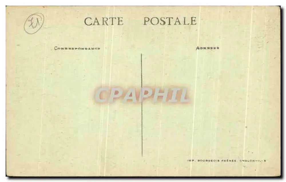 Paray-le-Monial — Porta romana dos Claustros — B. F. Chalon n° 10286 - Verso