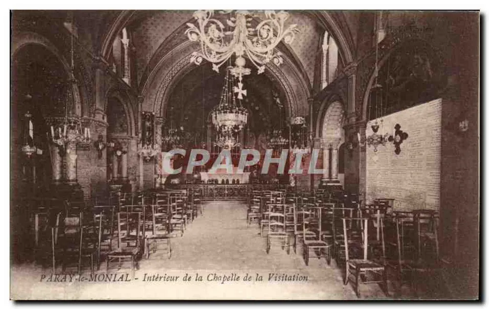 Paray-le-Monial - Innenansicht der Kapelle der Visitation — Verlag: H. Le Goffier - Vorderseite
