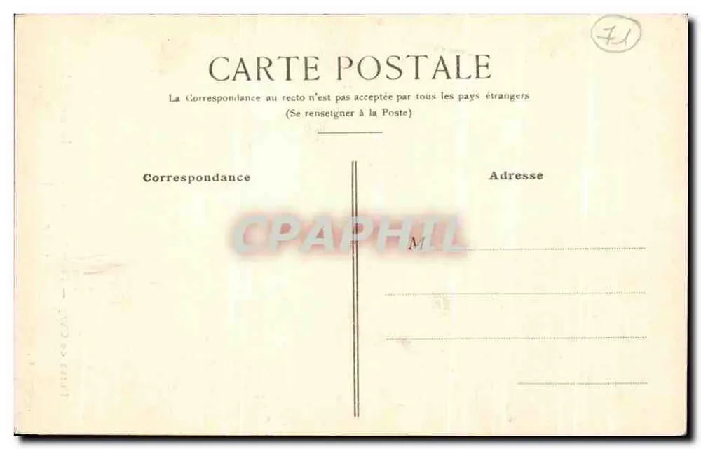 Tor der Abtei St-Denis — Musée de Cluny — Verlag J. Leroy, Paris - Rückseite