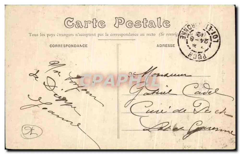 Dieppe — Igreja de São Jacó — A Roseta — Editor G. Fournier, n° 506 - Verso