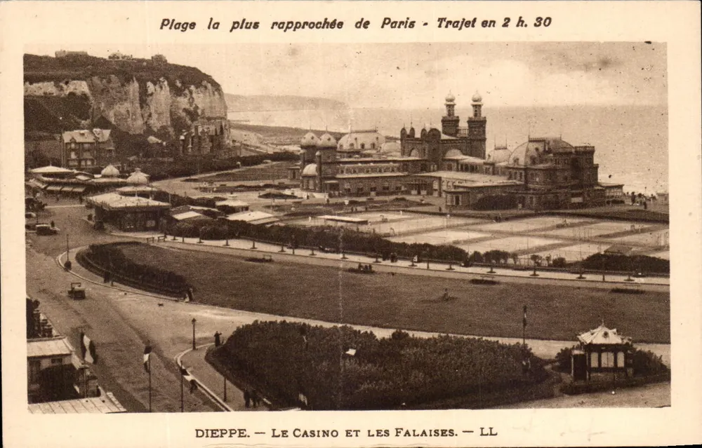 Dieppe — Das Casino und die Klippen — LL - Vorderseite