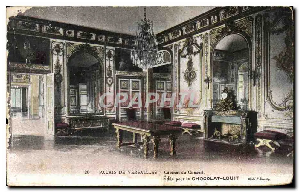 Palais de Versailles — Cabinet du Conseil — Édité pour le CHOCOLAT-LOUIT - Frente