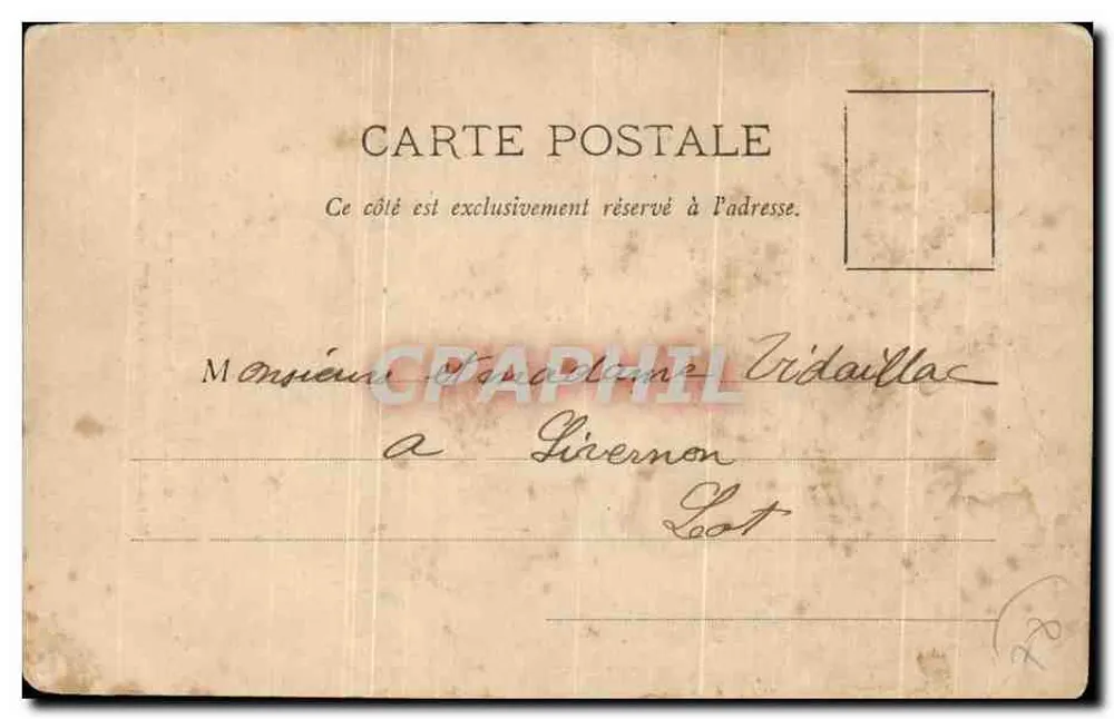 Marie-Antoinette — Gemälde im Musée de Versailles — C. Biblier, Verlag A. Bergaret et Cie, Nancy - Rückseite