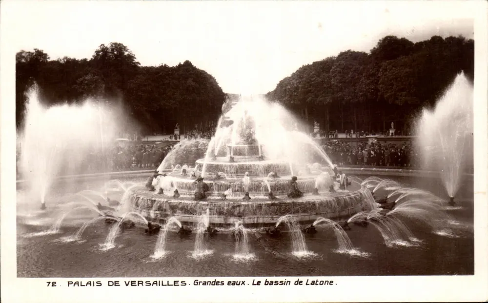 Palast von Versailles — Große Wasserstätte. Der Latona-See — Edition Grand Palais - Vorderseite