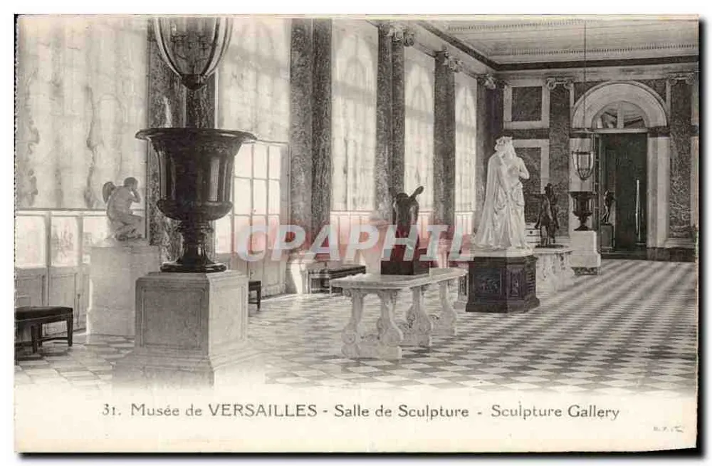 Museu de VERSAILLES - Sala de Escultura — Editor E. A. C. (nº 31) - Frente