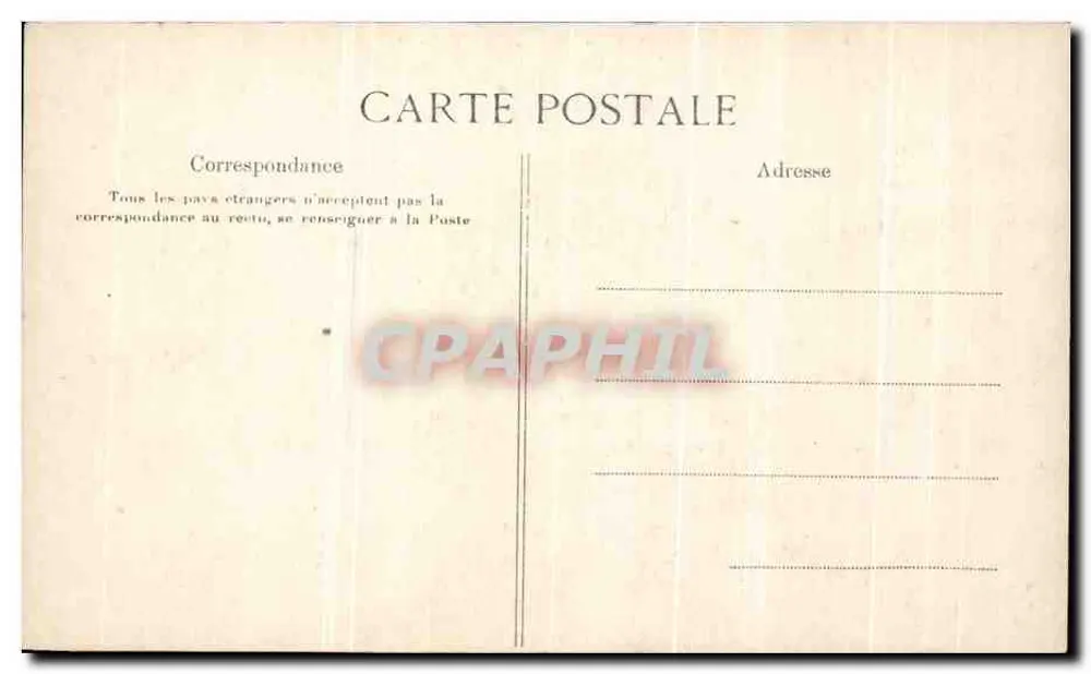 Versailles — Pièce d'eau de Neptune avant les grandes Eaux — E. L. D. n°46 - Rückseite