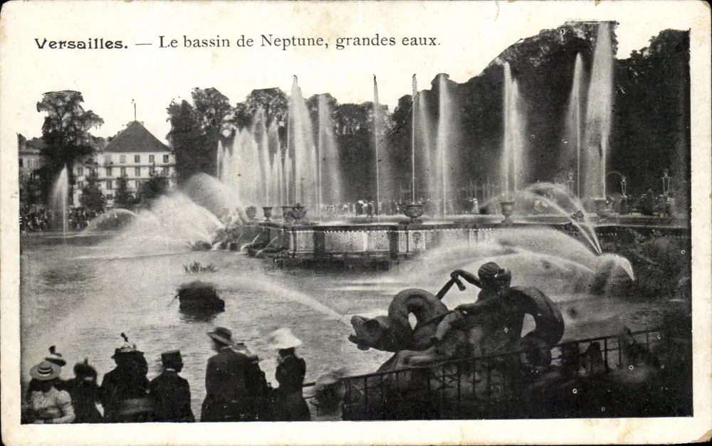Versailles — Der Neptun-See, Große Wasserwerke - Vorderseite