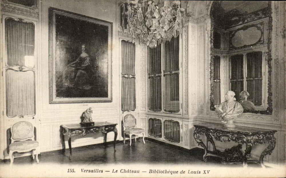 Versailles — Das Schloss — Bibliothèque de Louis XV — Verleger Édouard Versailles, Nr. 155 - Vorderseite
