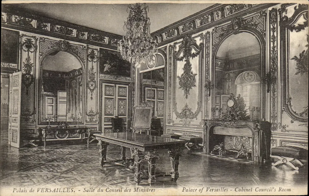 Schloss VERSAILLES - Sitzungssaal des Ministerrats — Verleger: Mme Moreau, Versailles - Vorderseite
