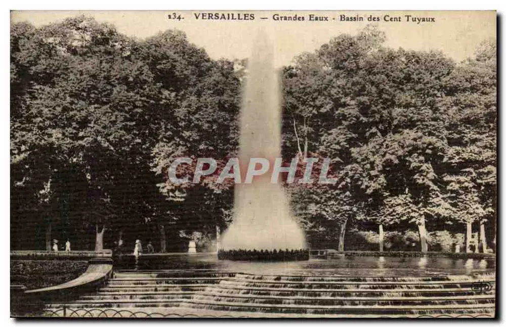 Versailles — Grandes Eaux — Bassin des Cent Tuyaux - Vorderseite