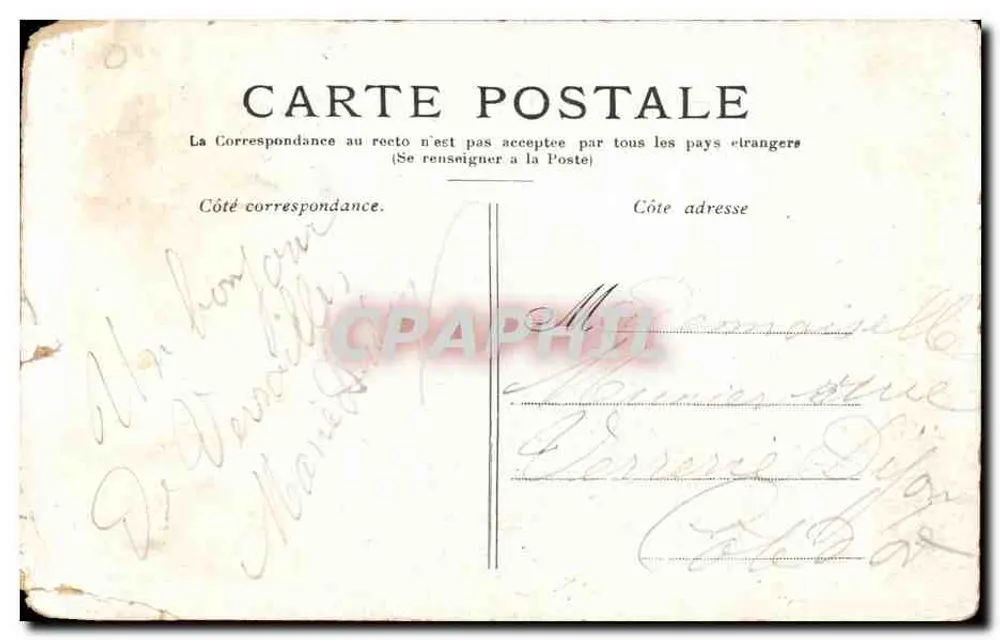 Versailles — Le Bassin de Latone — Éditeur : 'Versailles' (imprimé sur la carte) - Reverso