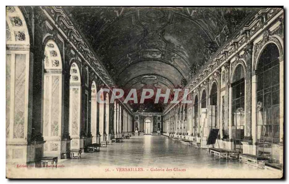 Versailles — Galeria das Glaces — Edição do Grand Saint-Louis, n° 56 - Frente