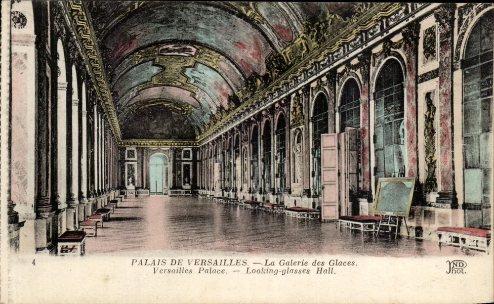 Schloss Versailles — Der Spiegelsaal — ND Phot. - Vorderseite