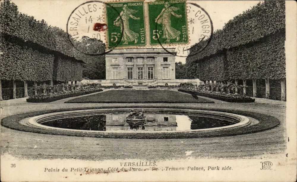 Palast des Petit Trianon — Parkseite — Versailles — NDHOT. n°36 - Vorderseite