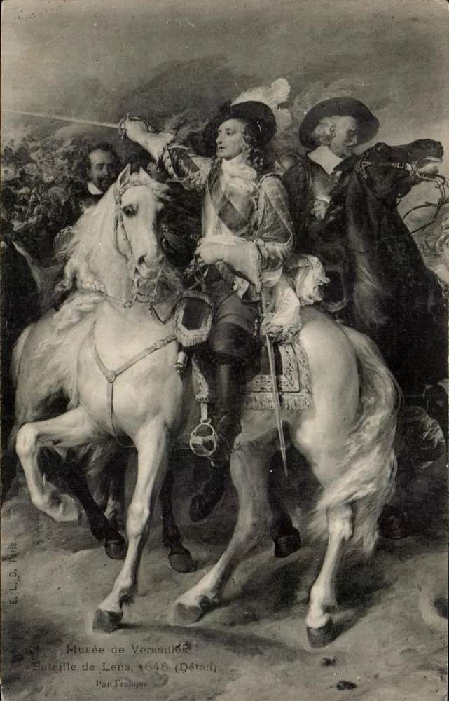 Bataille de Lens — détail de la peinture — Musée de Versailles, par Franque - Vorderseite