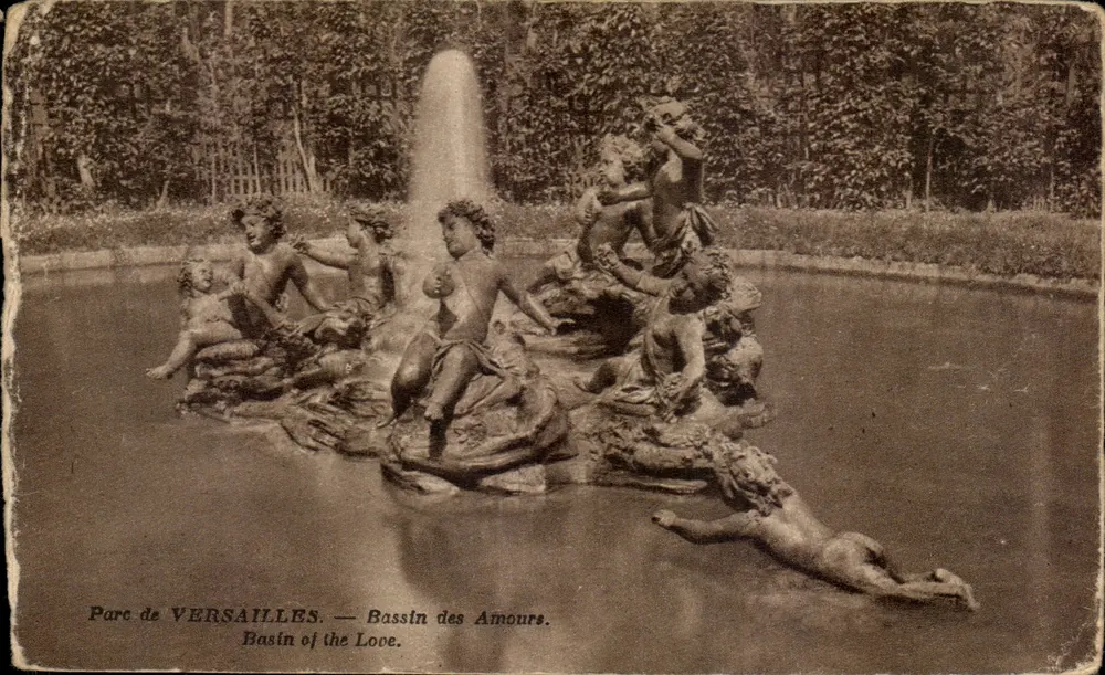 Parque de VERSAILLES — Bassin dos Amores — editora Mme Morand, n°78 - Frente