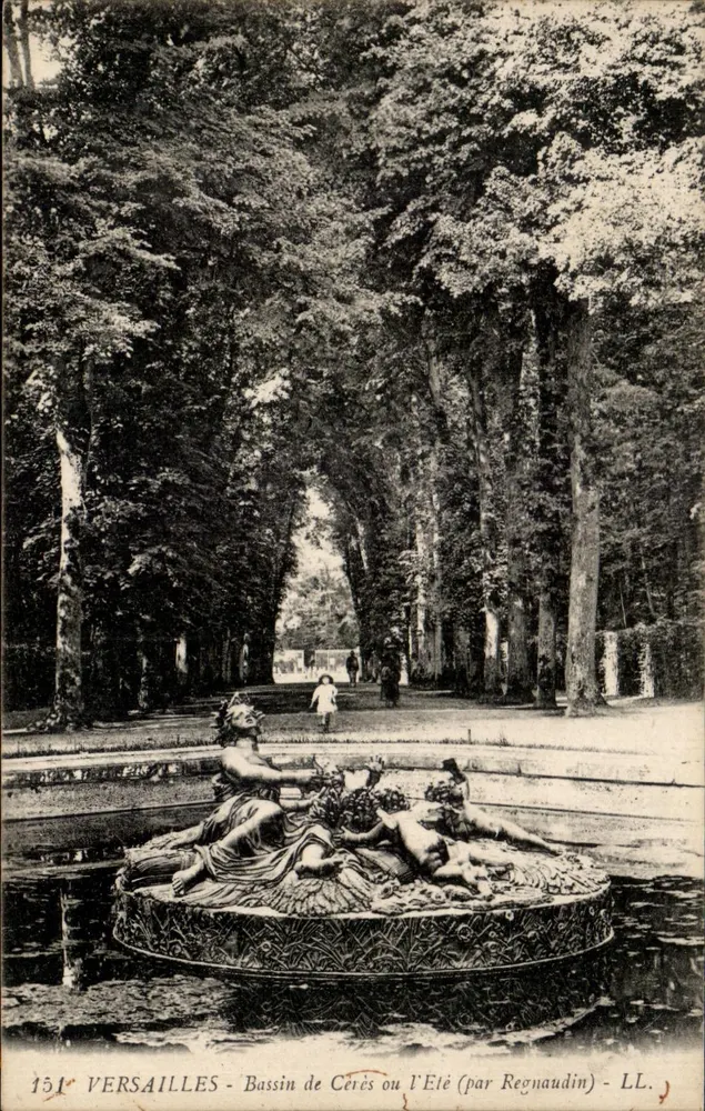 Versailles - Bassin de Cérès oder Sommer (von Regnaudin) - LL. - Vorderseite