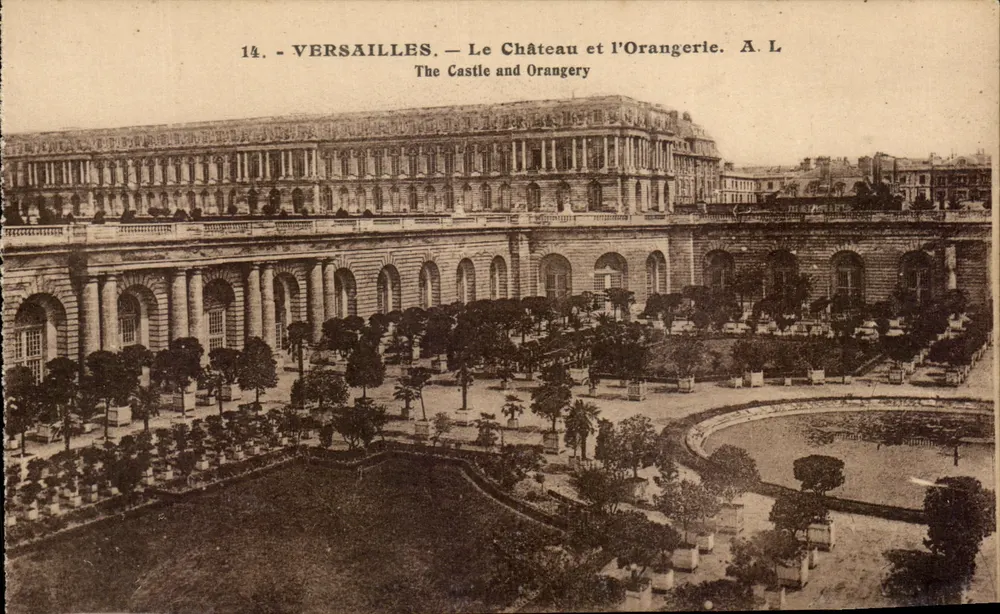 Versailles — O Castelo e a Orangerie — A. L. - Frente