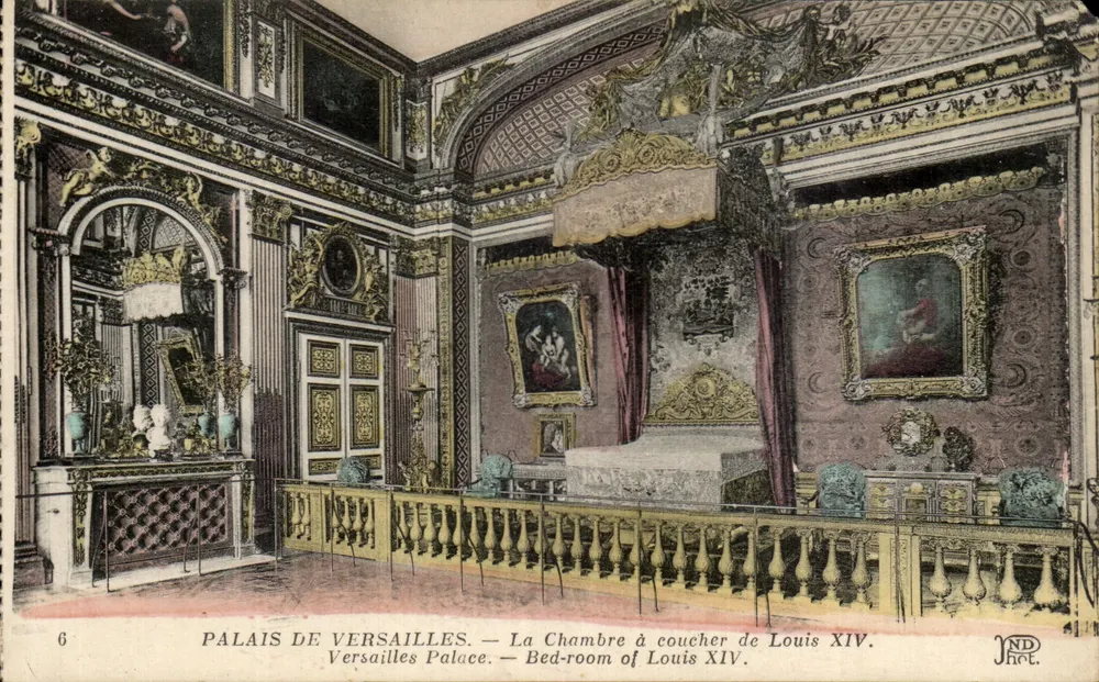 Schloss Versailles — Das Schlafzimmer von Ludwig XIV — JND Act. - Vorderseite