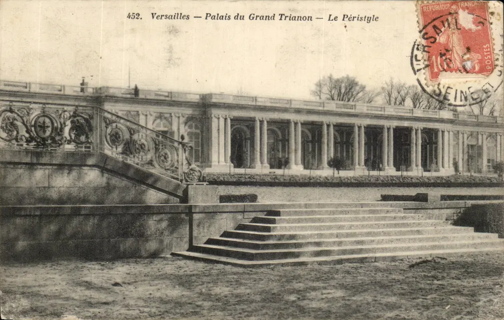 Versailles — Schloss des Großen Trianons — Der Peristyl — Héliotypie A. Boudier - Vorderseite