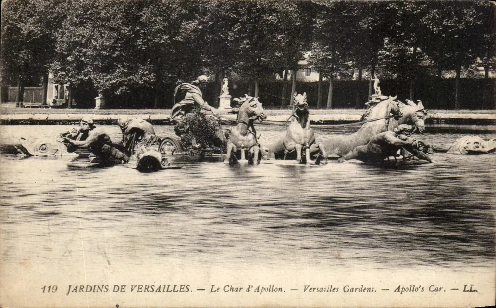 Giardini di Versailles — Il Carro di Apollo — LL - Recto