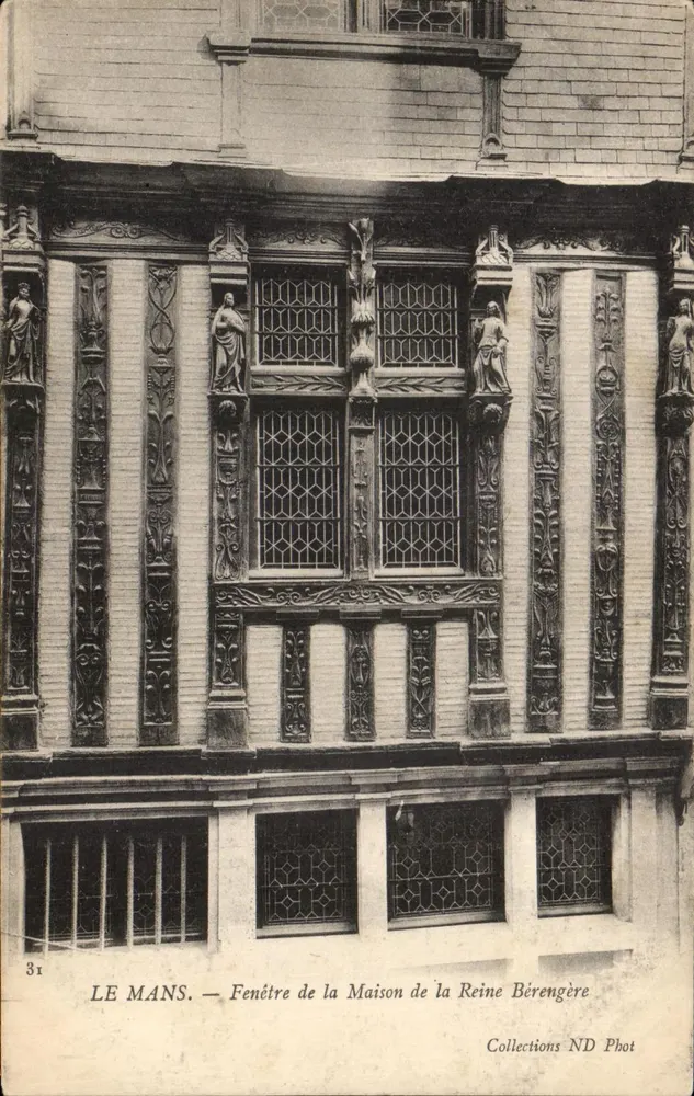 Le Mans — Fenster der Maison de la Reine Bérengère — Collections ND Phot - Vorderseite