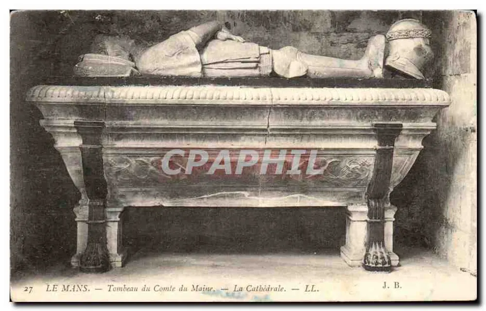 Le Mans — Tombeau du Comte du Maine — La Cathédrale — LL. J. B. — n°27 - Vorderseite