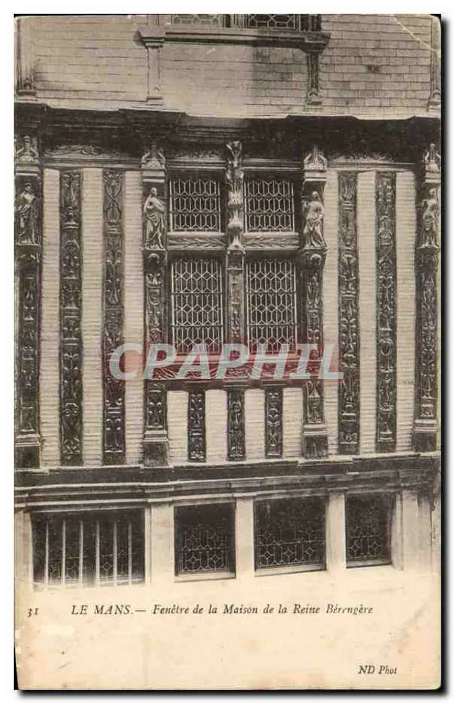 Le Mans — Fenster der Maison de la Reine Bérénigère — ND Phot - Vorderseite