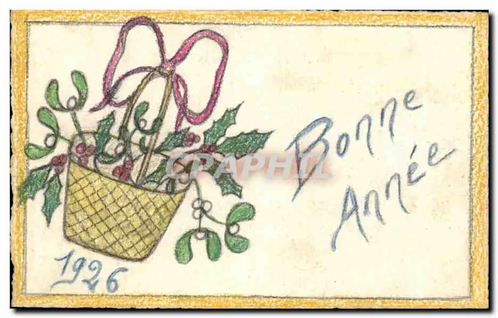 Ivy-Bouquet in einem Korb — 1926 — Verlag DUPRÉ - Vorderseite